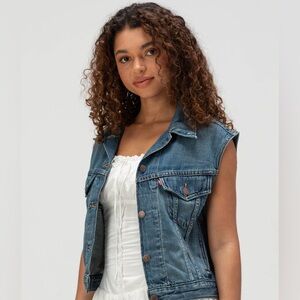 Levi's Blue Denim Vest